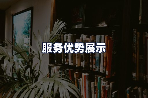 服务优势展示